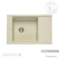 Мойка кухонная АКВАТОН Делия 78, жемчуг Мойка кухонная АКВАТОН Делия 78, жемчуг